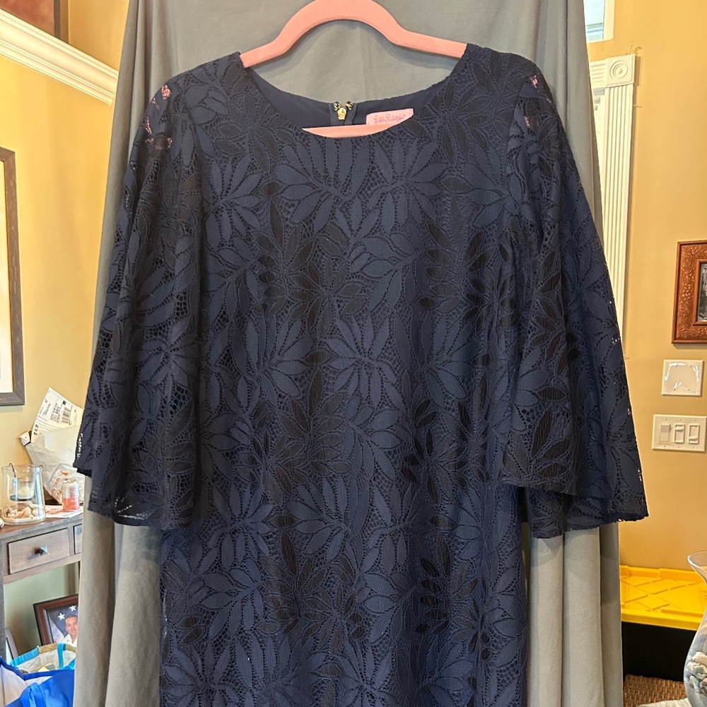 EUC Lilly Pulitzer Navy Romper size 12